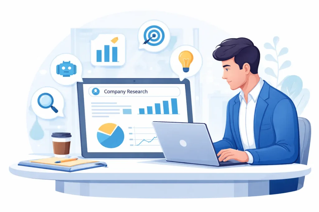 AI tools to research a company before interview