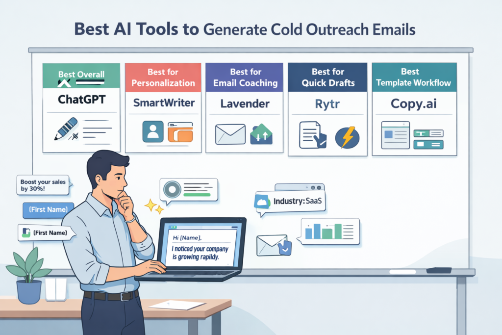 Best AI tools to generate cold outreach emails